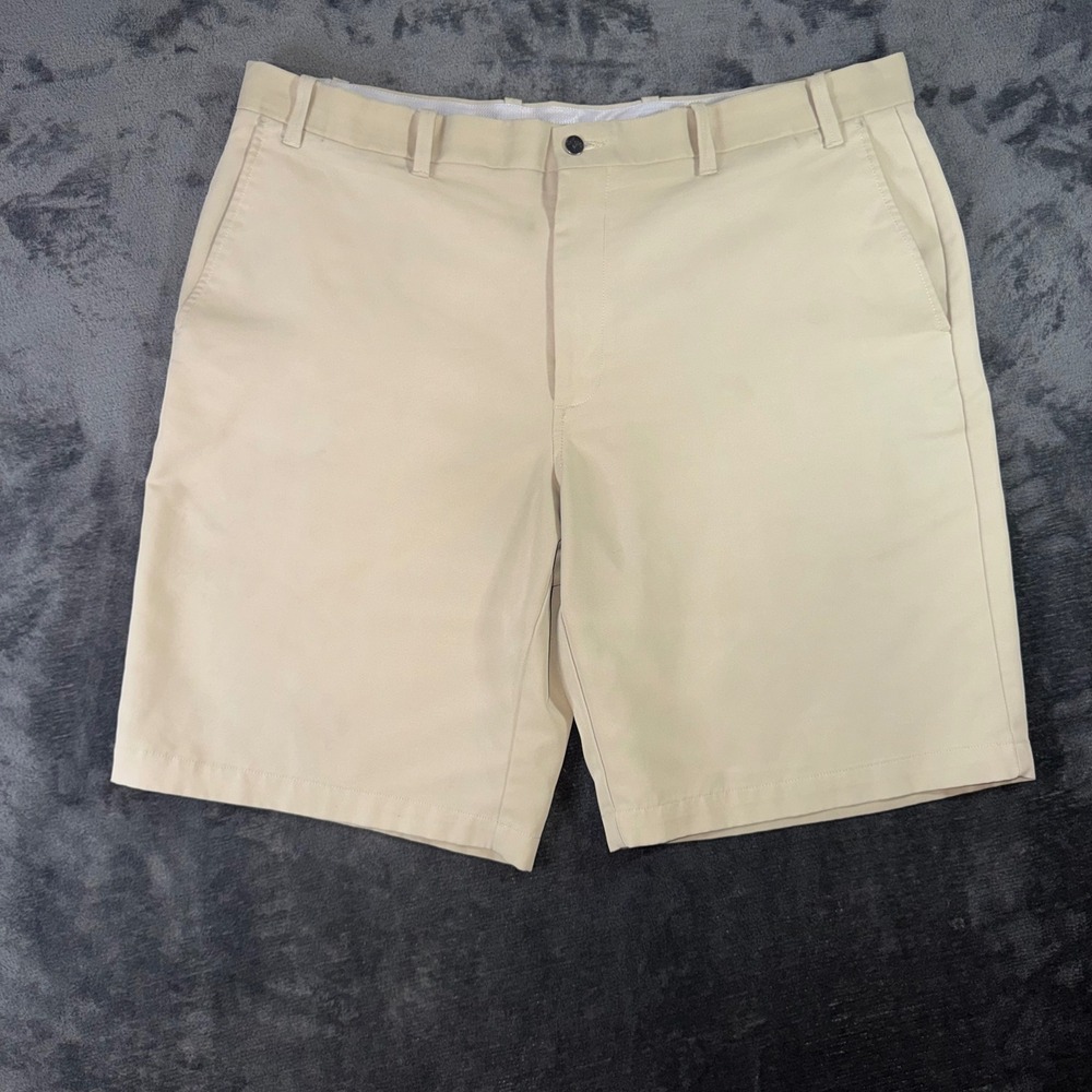 Mens 40 Callaway Golf Shorts Beige Excellent Flat Front‎ Performance Activewear